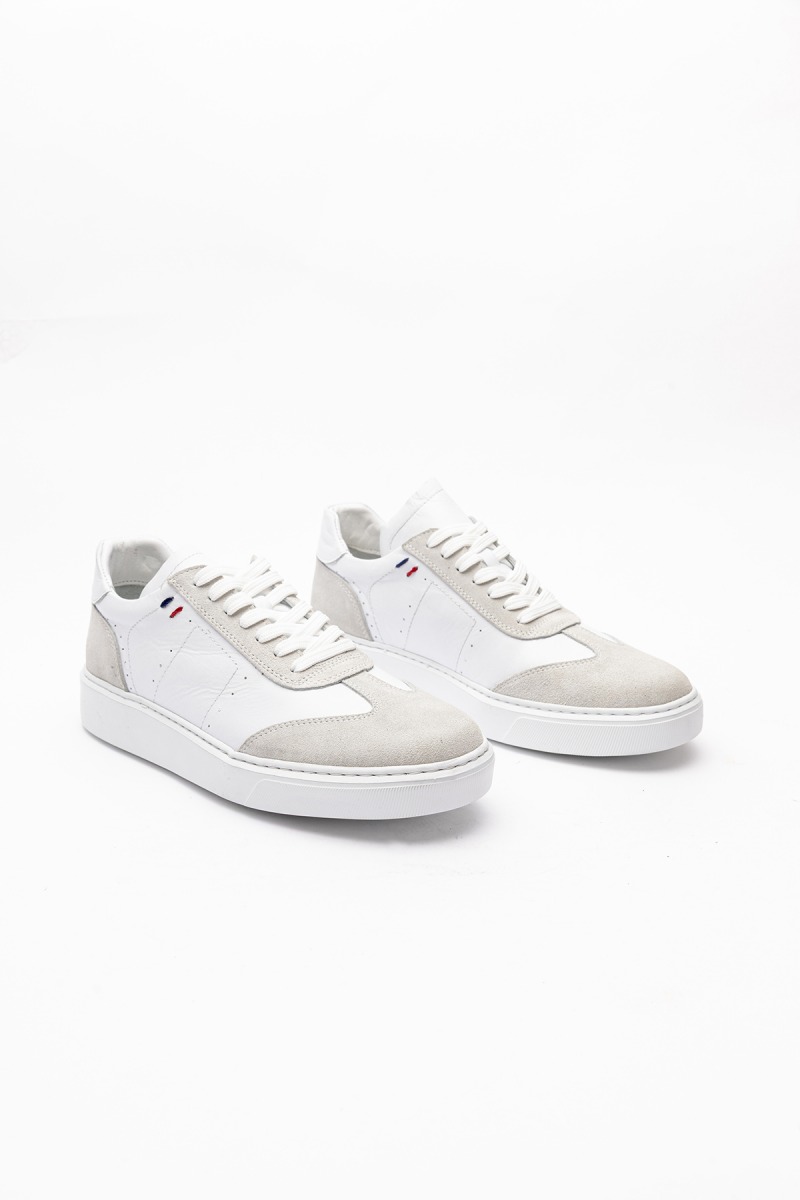 23101 Erkek Beyaz Deri Bağcıklı Spor Ayakkabı