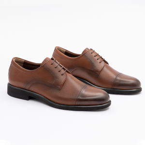 061 Taba Baskılı Erkek Klasik Ayakkabı