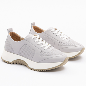  6313 Gri Spor Kadın Termo Tabanlı Ayakkabı